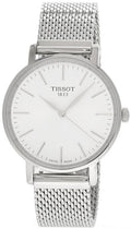 Tissot Everytime Lady Silver Dial Silver Mesh Bracelet Watch for Women - T143.210.11.011.00