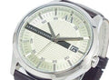 Armani Exchange Whitman Silver Dial Brown Leather Strap Watch For Men - AX2100