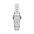 Marc Jacobs Henry Dinky White Dial White Leather Strap Watch for Women - MBM1234