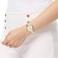 Burberry The Classic Champagne Gold Dial Two Tone Steel Strap Watch for Women - BU10118