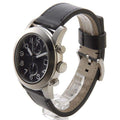 Marc Jacobs Larry Chronograph Black Dial Black Leather Strap Watch for Men - MBM5033