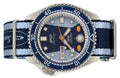 Seiko 5 Sports Honda Super Cub Limited Edition Blue Dial Two Tone NATO Strap Watch For Men - SRPK37K1