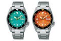Seiko 5 Sports Automatic Orange Dial Silver Steel Strap Watch For Men - SRPD59K1