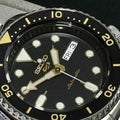 Seiko 5 Sports Automatic Black Dial Silver Steel Strap Watch For Men - SRPD57K1
