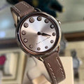 Marc Jacobs Betty White Dial Brown Leather Strap Watch for Women - MJ1480