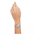 Swarovski Octea Nova Beige Dial Grey Leather Strap Watch for Women - 5649999