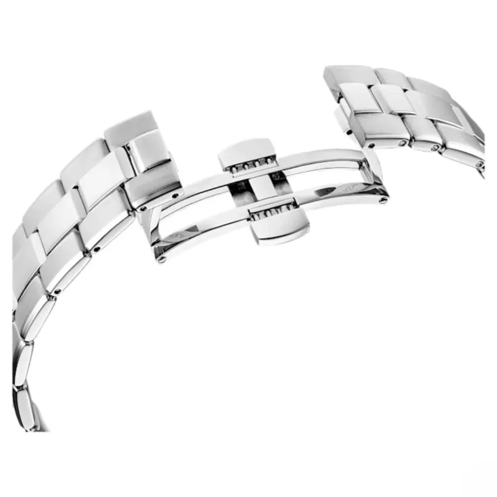 Swarovski Octea Lux Sport Chronograph Blue Dial Silver Steel Strap Watch for Women - 5610481