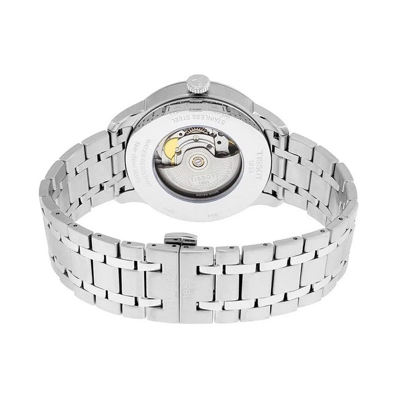 Tissot Chemin Des Tourelles Powermatic 80 Lady Blue Dial Silver Steel Strap Watch For Women - T099.207.11.048.00