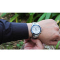 Tissot V8 Quartz T Sport Chronograph White Dial Silver Steel Strap Watch For Men - T106.417.11.031.00