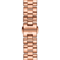 Tissot T Wave Mother of Pearl Dial Rose Gold Steel Strap Watch For Women - T112.210.33.113.00