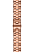 Tissot T Wave Cream Dial Rose Gold Steel Strap Watch For Women - T112.210.33.451.00