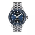 Tissot T Sport Seastar 1000 Powermatic Silicium Blue Dial Silver Steel Strap Watch For Men - T120.407.11.041.01