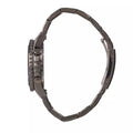 Fossil FB-01 Chronograph Black Dial Grey Steel Strap Watch for Men - FS5835