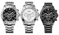 Hugo Boss Ikon Black Dial Silver Steel Strap Watch for Men - 1512965