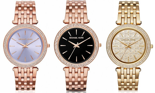 Michael Kors Darci Gold Dial Gold Steel Strap Watch for Women - MK3398