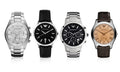 Emporio Armani Classic Quartz Black Dial Black Leather Strap Watch For Men - AR2429