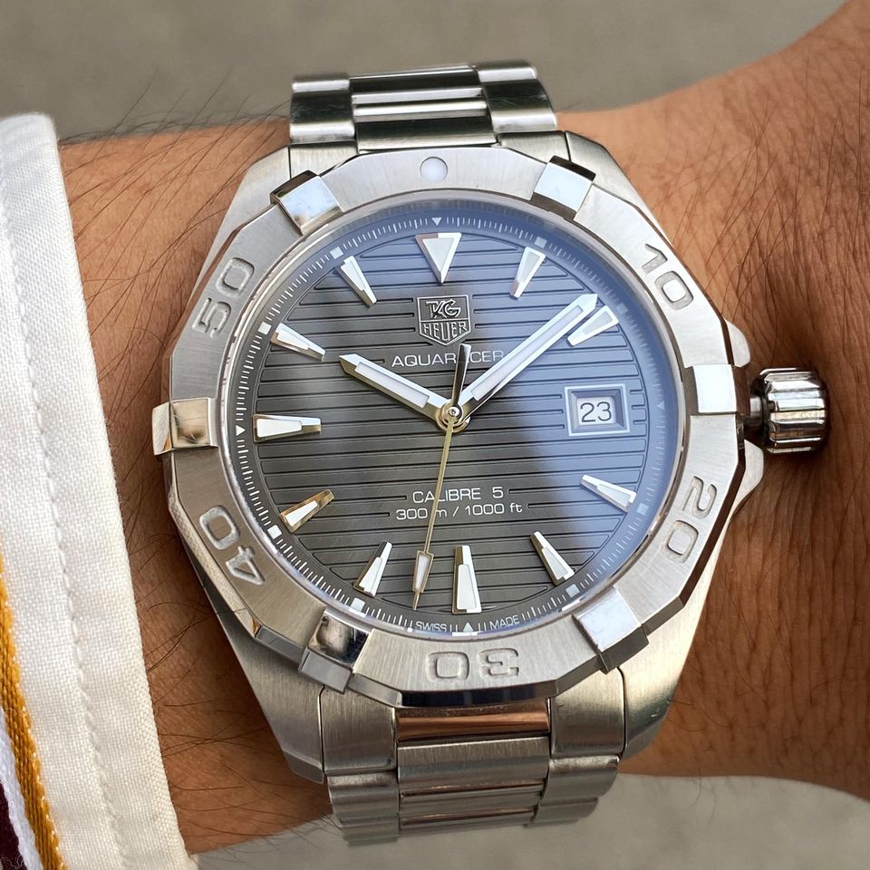 Tag Heuer Aquaracer Anthracite Dial Watch for Men - WAY2113.BA0928