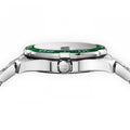 Tag Heuer Aquaracer Calibre 5 Green Dial Silver Steel Strap Watch for Men - WAY201S.BA0927