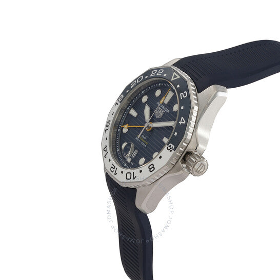Tag Heuer Aquaracer Professional 300 GMT Automatic Blue Dial Blue Rubber Strap Watch for Men - WBP2010.FT6198
