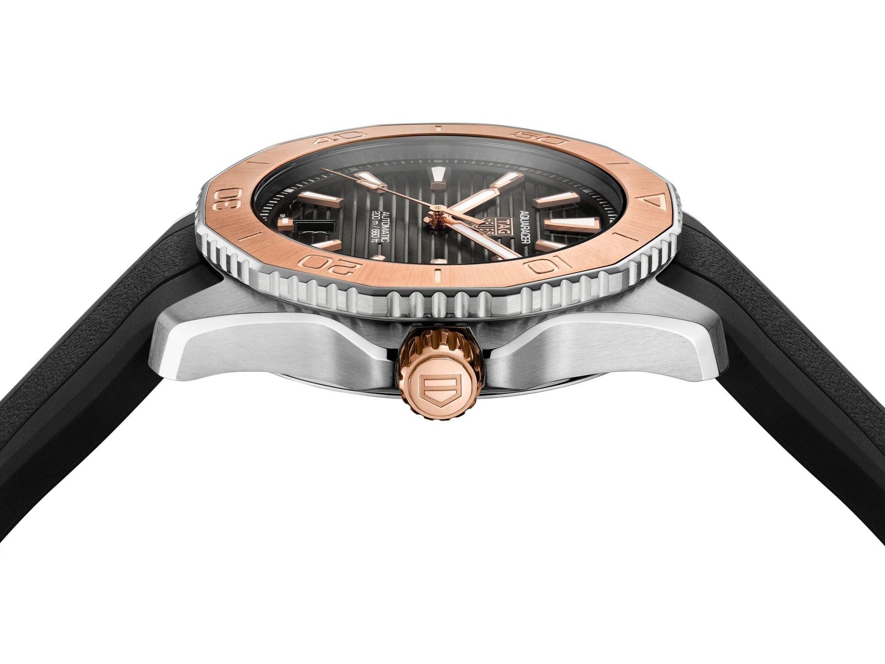 Tag Heuer Aquaracer Professional 200 Automatic Black Dial Black Rubber Strap Watch for Men - WBP2151.FT6199