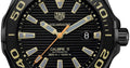 Tag Heuer Aquaracer 300 Calibre 5 Automatic Black Dial Brown Nylon Strap Watch for Men - WAY208C.FC6383