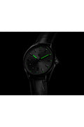 Tag Heuer Carrera Date Silver Dial Black Leather Strap Watch for Men - WBN2111.FC6505