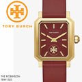 Tory Burch Robinson Quartz Red Dial Red Leather Strap Watch for Women - TBW1505