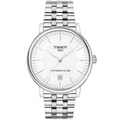 Tissot T Classic Carson Premium Powermatic 80 White Dial Silver Steel Strap Watch For Men - T122.407.11.031.00