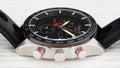 Tissot PRS 516 Chronograph Black Dial Black Leather Strap Watch For Men - T100.417.16.051.00