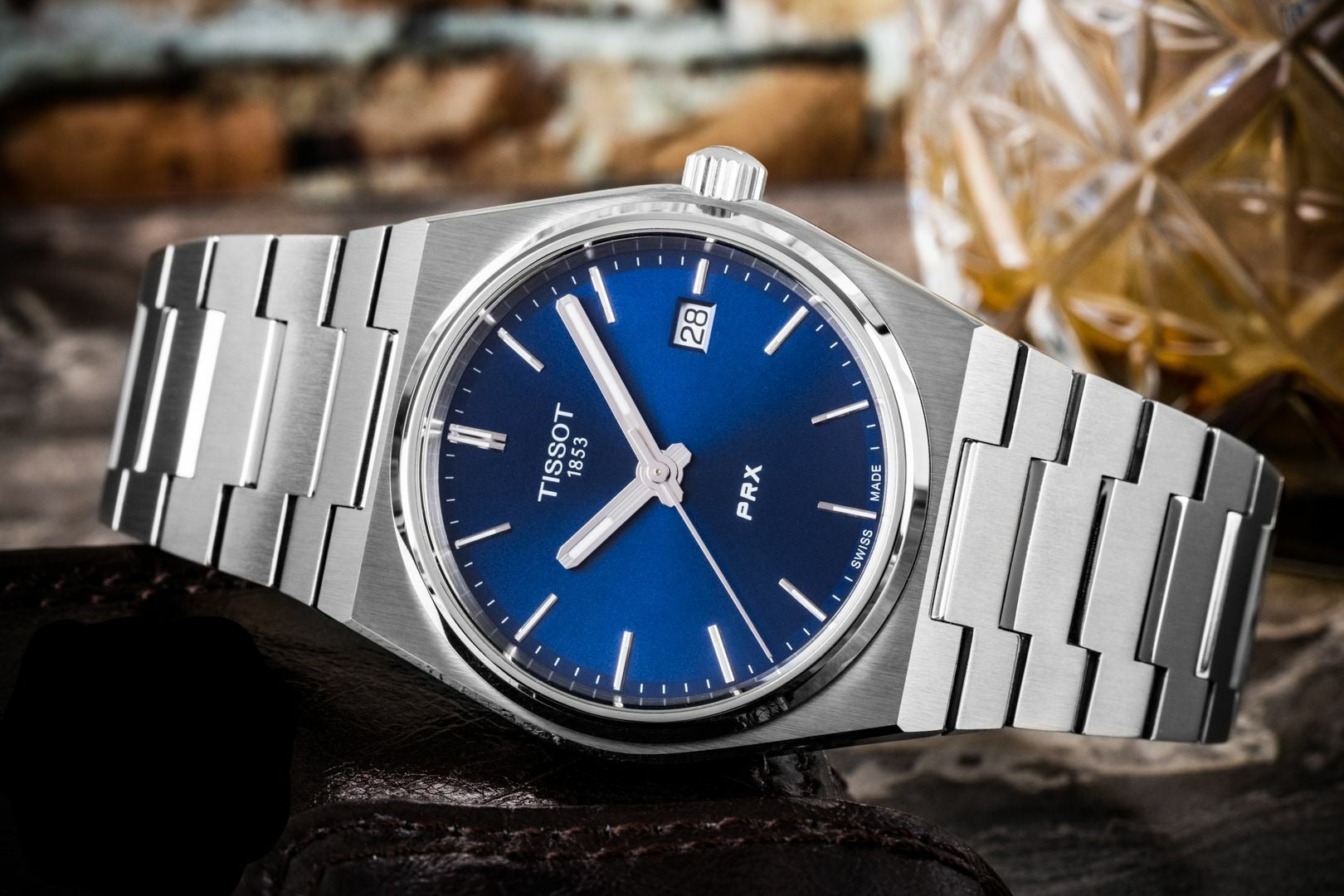 Tissot PRX Blue Dial Silver Steel Strap Watch For Men - T137.210.11.041.00