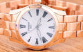 Tissot T Wave Mother of Pearl Dial Rose Gold Steel Strap Watch For Women - T112.210.33.113.00