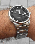 Tissot Luxury Powermatic 80 Black Dial Silver Steel Strap Watch for Men - T086.407.11.201.02