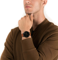 Tommy Hilfiger James Quartz Black Dial Brown Leather Strap Watch For Men - 1791486