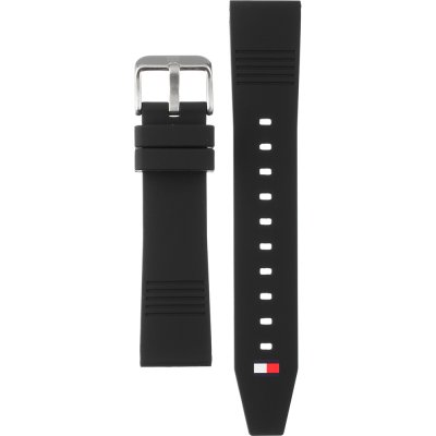 Tommy Hilfiger Windsurf Black Dial Black Rubber Strap Watch for Men- 1791114