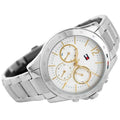 Tommy Hilfiger Haven Multifunction Chronograph White Dial Silver Steel Strap Watch For Women - 1782194