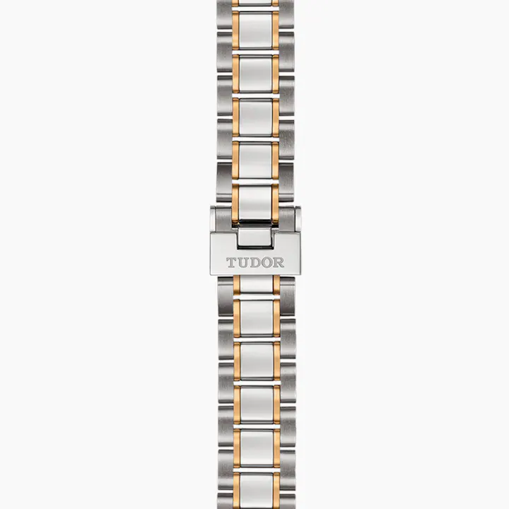 Tudor Style Automatic Silver Dial Two Tone Steel Strap Watch for Men - M12713-0003