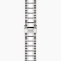 Tudor Style Automatic Burgundy Red Dial Silver Steel Strap Watch for Men - M12710-0015