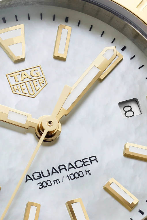 Tag Heuer Aquaracer Mother of Pearl Dial Two Tone Steel Strap Watch for Men - WBD1420.BB0321