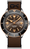 Breitling Superocean Heritage '57 Outerknown Limited Edition Brown Dial Brown NATO Strap Watch for Men - U103701A1Q1W1