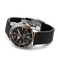 Breitling Superocean Heritage II B20 42mm Black Dial Black Mesh Bracelet Mens Watch - UB2010121B1S1