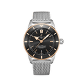 Breitling Superocean Heritage B20 Automatic 44 Black Dial Silver Mesh Bracelet Watch for Men - UB2030121B1A1