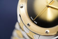 Versace Shadov Quartz Gold Dial Two Tone Steel Strap Watch for Women - VEBM00518