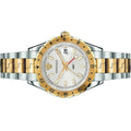 Versace Hellenyium GMT Silver Dial Two Tone Steel Strap Watch for Men - V11030015