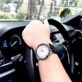 Versace Chain Reaction Quartz White Dial Black Rubber Strap Watch for Men - VEDY00219