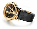 Versace Virtus Quartz Black Dial Black Leather Strap Watch for Women - VEHC00119
