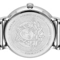 Versace V-Circle Silver Dial Silver Mesh Bracelet Watch for Men - VBQ060017