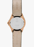 Guess Limelight Quartz White Dial Black Leather Strap Watch For Women - W0775L9
