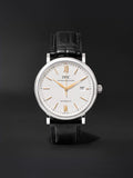 IWC Portofino Automatic White Dial Black Leather Strap Watch for Men - IW356517