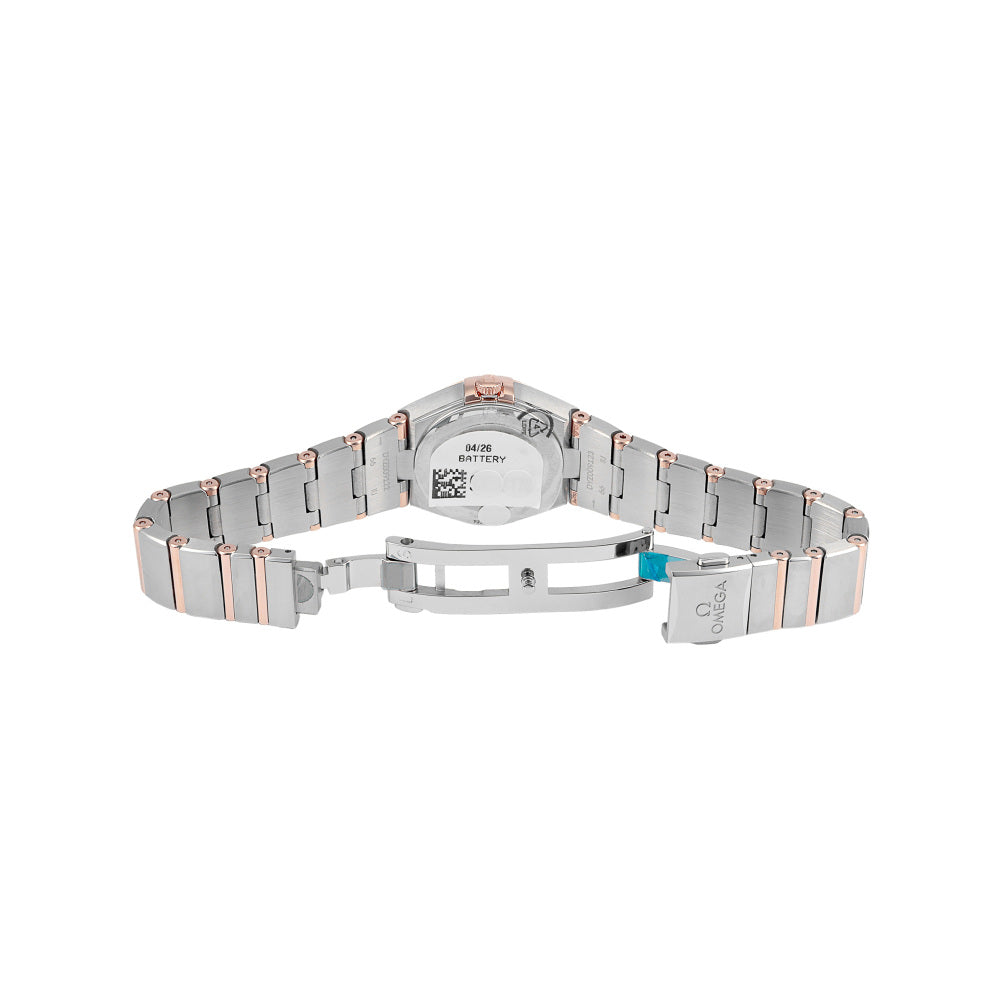 Omega Constellation Quartz Diamonds Mother of Pearl Dial Two Tone Steel Strap Watch for Women - 131.25.25.60.55.001