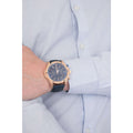 Maserati Circuito Blue Dial Blue Leather Strap Watch For Men - R8871627002